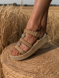 Sandales soleil camel