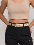 Ceinture tressée gold