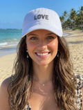 Casquette love blanche