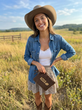 Pochette marron kiss